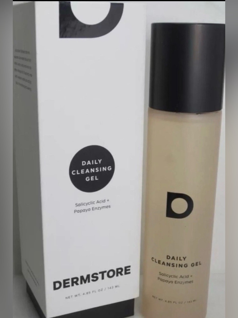 Dermstore Daily Cleansing Gel in Beige — Salicylic Acid + Papaya Enzymes 4.85oz